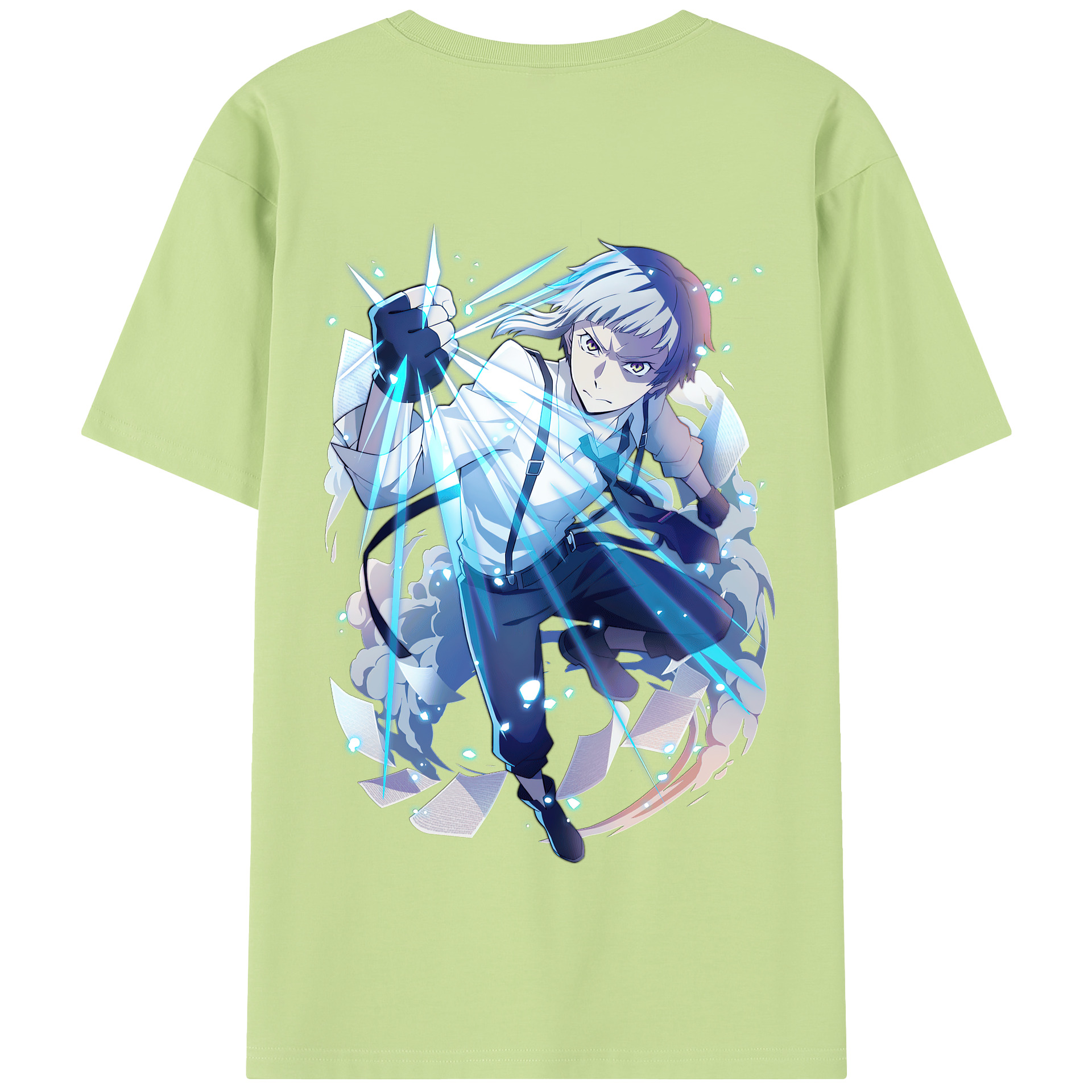 （画像用） 文豪ストレイドッグス Bungo Stray Dogs 綿100％半袖Tシャツ（背面プリント）